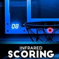 thumbnail image 2 of Miniaro de baloncesto Franklin Sports para colocar sobre la puerta con LED, 2 of 9