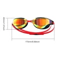 thumbnail image 2 of Gafas de natación profesionales, gafas deportivas de natación antivaho ajustables para nadadores, 2 of 8