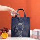 thumbnail image 3 of 2026 Portable Oxford Lunch Bags Fresh Cooler Pouch For Office Students Convenient Lunch Box Tote Couples Blue Pink Food Container Bag, 3 of 5