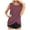 Wine, variant on Timegard Tank Tops for Women Crewneck Front Crisscross Sleeveless Comfy Tunic Tops Casual Solid Color
