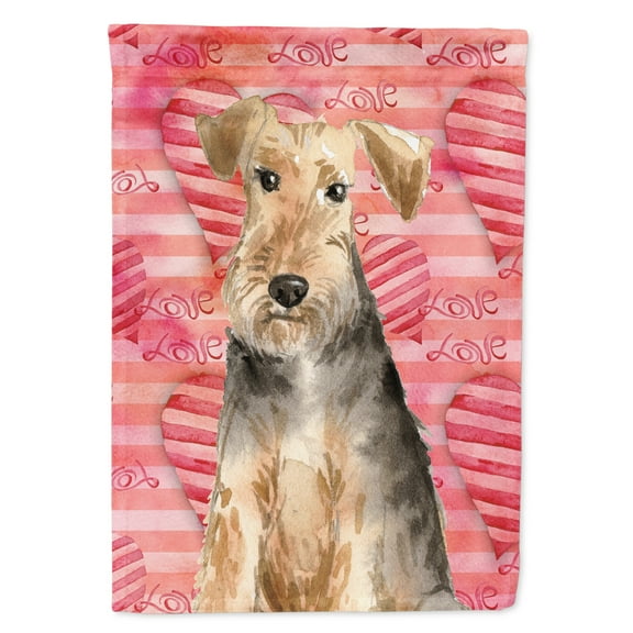 Love a Welsh Terrier House Flag