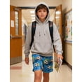 thumbnail image 3 of Lanbubble Boys Athletic Groundwork Performance Shorts Kids Mesh Breathable Quick Dry Stretch Basketball Active Sweat Shorts for 7-14 Years, 3 of 8