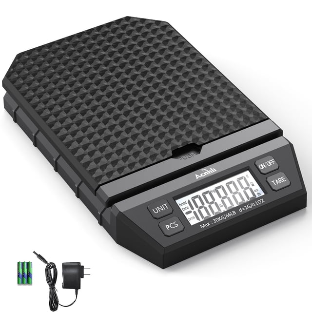 Báscula Postal Digital ACNHLI de Mesa 30 kg/1 g con Adaptador de Corriente