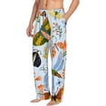 thumbnail image 2 of Junzan Men'S Pajama Pants Insects And Flowers Sleepwear Pants Pj Bottoms Drawstring And Pockets, 2 of 9