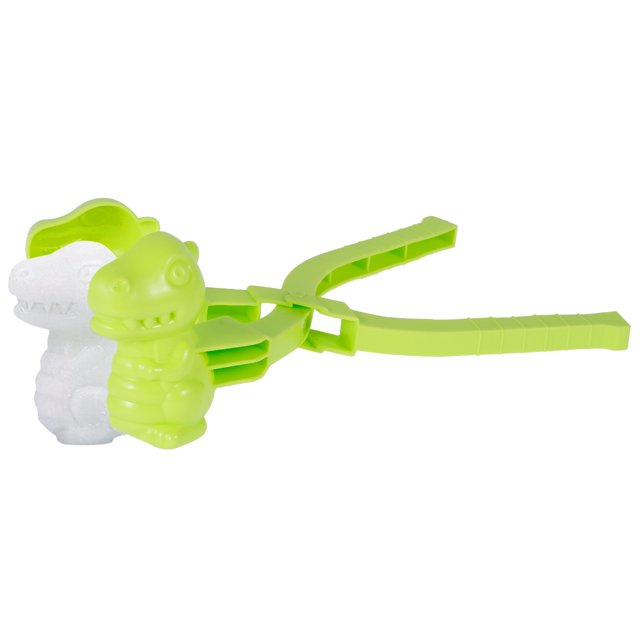 Herramienta para hacer bolas de nieve, clip de bola de nieve de dinosaurio en forma de dinosaurio para niños, fácil de agarrar, molde de arena para nieve al aire libre para regalo de Navidad Muyoka Hogar