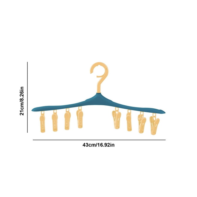 Clothes Hanger Rack,Racks for Storage Household Underwear Socks Clip Hangers Multi-Function Rack Hangers Wardrobe Storage Hangers Can Also Be Used to Hang Hats Hangers with Clips