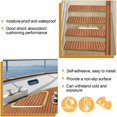 thumbnail image 4 of Durable Eva Foam Decking, Non-Slip Marine Flooring With Self-Adhesive Backing For Wide Application, Faux Teak Design Adds Style To Boats, Yachts, And Rvs, Odourless, 240X90Cm,, 4 of 5