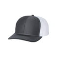 thumbnail image 2 of Richardson Unisex 312 Twill-Back Trucker Adjustable Backstrap Baseball Cap, Split Charcoal/White, One Size Fits Most, 2 of 5