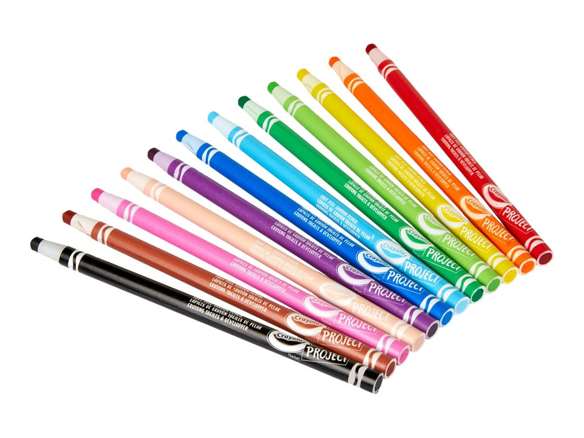 Crayola Project Easy Peel - China marker - non-permanent - assorted colors (pack of 12)