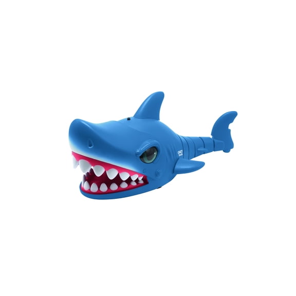 Lexibook - Crazy Shark - Remote Control Shark, Up to 5 Km/h (3mph), Automatic Hunt and Dance Modes, Programmable, Music Effects, Blue