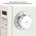 thumbnail image 5 of Kitchen Cooking Timer with Magnet, 60-Minute Alarm, Stainless Steel and ABS, Silver, 5 of 5