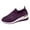 Dark Purple, variant on Women's Rhinestone Platform Sneakers Slip-On Outdoor Shoes Breathable Mesh Sparkly Glitter Tennis Shoes