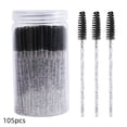 thumbnail image 1 of QJUHUNG 105pcs Disposable Mascara Wands & Eyebrow Spoolies - Crystal Eyelash Brushes with Colorful Handles  Nylon Bristles  ABS Plastic Rods  Perfect for Eyelash Extensions & Makeup Appli, 1 of 6