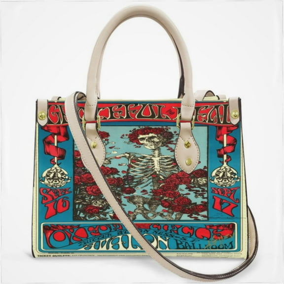 Gratefuldead Cross Body Bags For Women Small Leather Female Handbags Fashion Top-Handle Totes