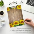 thumbnail image 4 of FMSHPON Beautiful Sunflowers Wooden Clipboard Hardboard Wood Nursing Clip Board and Pull for Standard A4 Letter 13x9 inches, 4 of 7