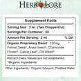 thumbnail image 2 of Herb Lore Organic Tummy Tincture - Alcohol Free Drops for Occasional Upset Stomach & Gas  (4 fl oz)), 2 of 6