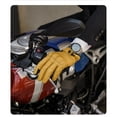 thumbnail image 4 of Yellow Goat Leather Retro Motorcycle Gloves Touchscreen Motorbike Motocross Racing Gloves Perforation Breathable, 4 of 5