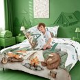 thumbnail image 4 of meiyoeat Boys Camper Full Size Comforter Sets For Boys,Green A Alphabet Bedding Comforter Set,Polkadot Reversible,3 Pieces,1 Comforter and 2 Pillowcases, 4 of 7