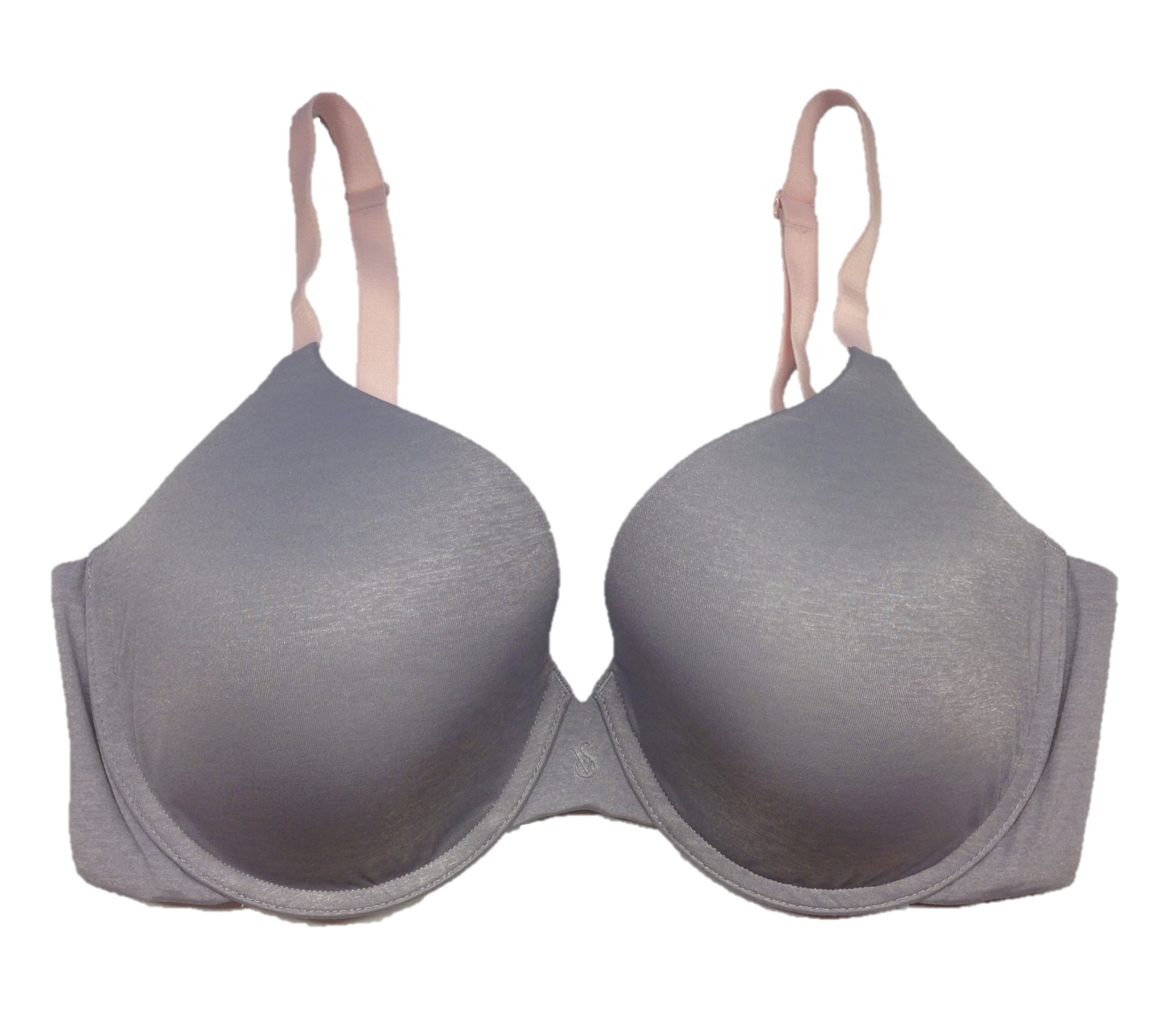 Buy Victoria's Secret Grey T Shirt Push Up Logo Strap Bra from Next  Luxembourg