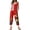 25#Red, variant on Spring Summer Plus Size Boho Overalls for Women 2026 Hippie Cloth Floral Printed Jumpsuits Spaghetti Strap Rompers