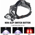thumbnail image 2 of Rechargeable Headlamp, 3 Mode White And Red Led Hunting Headlamps, 5000 Lumens Tactical Headlamp Red Light Headlamp For Running, Camping, 2 of 5