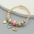 thumbnail image 2 of Women's Heart-shaped Pendant Bracelet Couples Bracelet, 2 of 2