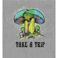 thumbnail image 2 of Natural World Mushrooms Take A Trip Crew Neck Short Sleeve Adult T-shirt
-XXL-Heather Gray, 2 of 3