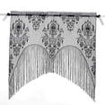 thumbnail image 4 of Halloween Black Lace Spiderweb Bat Window Curtains- Spiderweb Tablecloth Bat Shower Curtain Window Valance Spider Cobweb Fireplace Mantles Scarf For Home Door Kitchen Bathroom Festive Party Deco, 4 of 4
