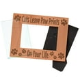 thumbnail image 2 of ThisWear Cat Paw Frame Cats Leave Paw Prints On Your Life Pet Gifts Wood Engraved 4x6 Landscape Picture Frame, 2 of 6