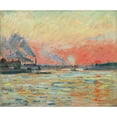 thumbnail image 2 of Armand Guillaumin 17x15 Gold Ornate Wood Frame and Double Matted Museum Art Print Titled - Confluence of the Seine and the Marne in Ivry (1889), 2 of 4