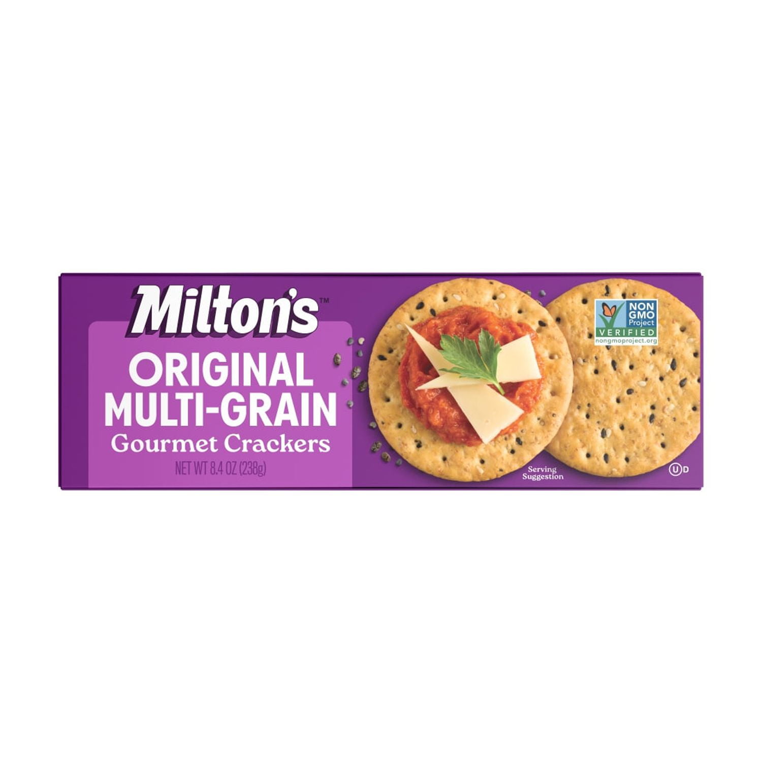 Milton's Gourmet Crackers - Original Multi-Grain, 8.4oz, Cardboard Box