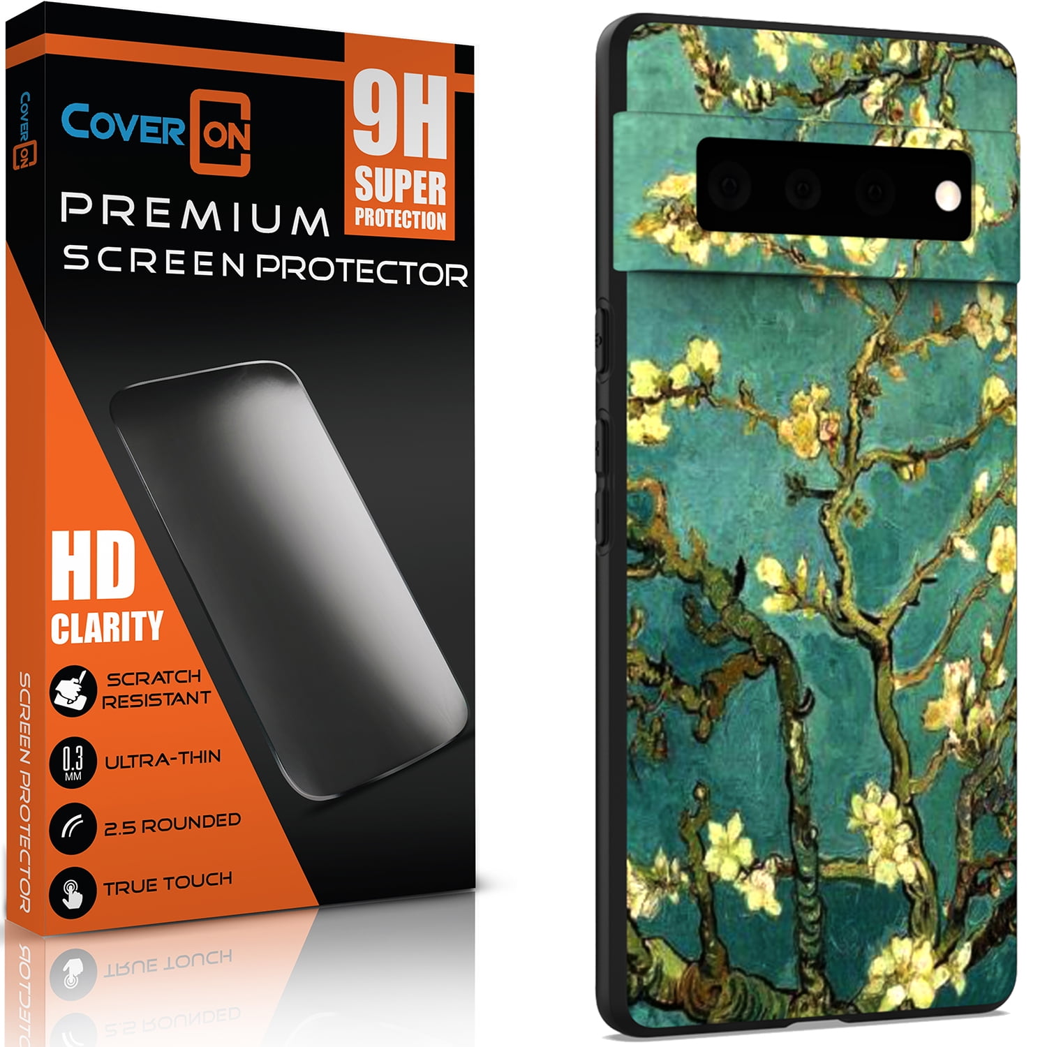 CoverON Design For Google Pixel 6 Phone Case and Screen Protector