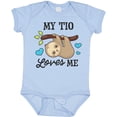 thumbnail image 3 of Inktastic My Tio Loves Me with Sloth and Hearts Boys or Girls Baby Bodysuit, 3 of 5