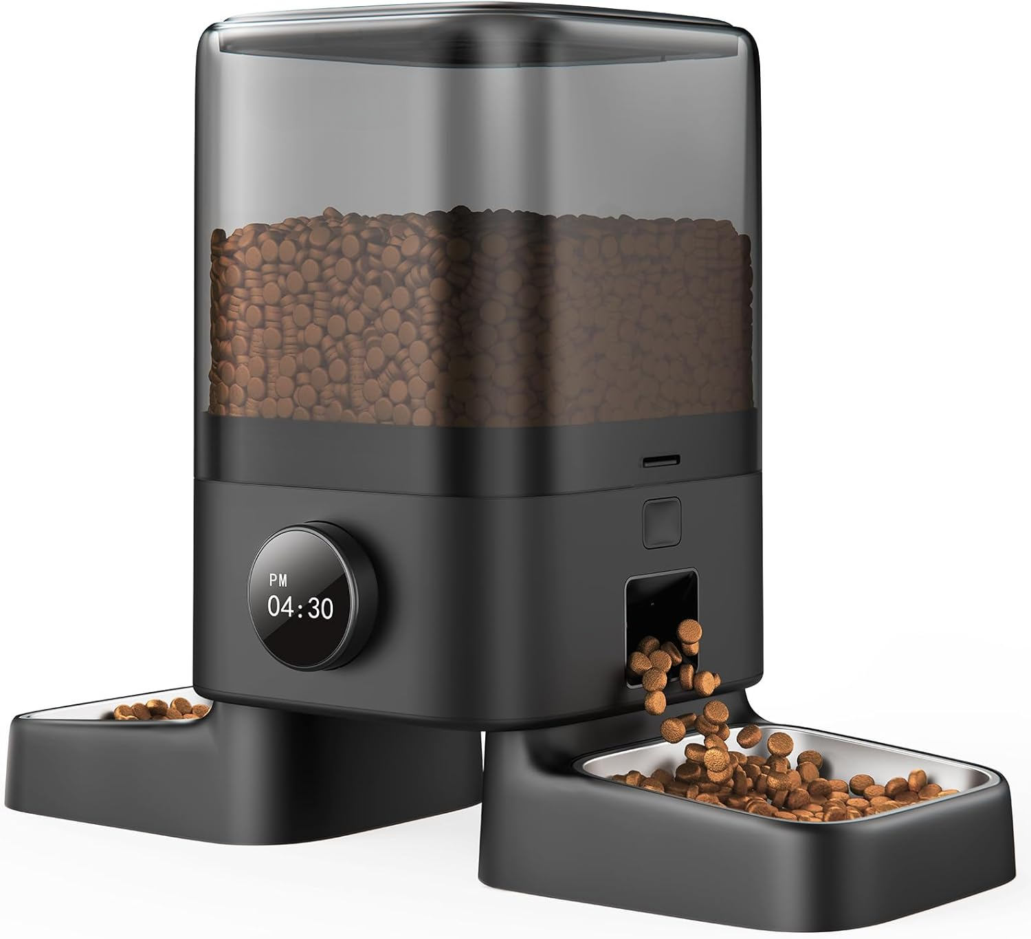 Automatic Cat Feeders 2 Cat, 20 Cups/5L Cats Auto Feeder, Automatic Cats Food Dispenser for Small Pets Indoor, Timed Pet Feeder for Dry Food