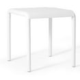 thumbnail image 5 of WestinTrends Playa Plastic Modern Outdoor Patio Accent Side Tables (Set of 2), White, 5 of 13