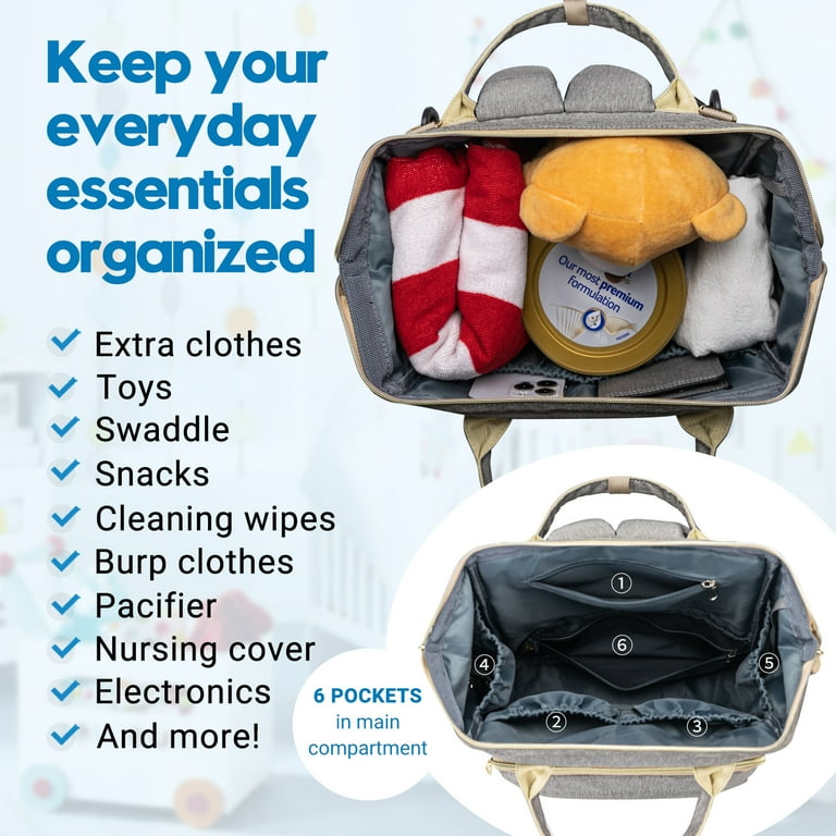 Lister Petter Fuel Shut Off Diaper Bag Backpack For Baby Care