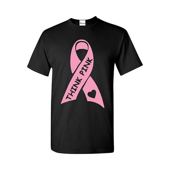 Men's T-Shirt Short Sleeve - Think Pink Cancer