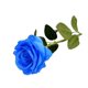 thumbnail image 1 of Flores artificiales XEEJARUI, rosas artificiales, ramas de plantas, decoración para festivales, bodas y el hogar (azul), 1 of 1