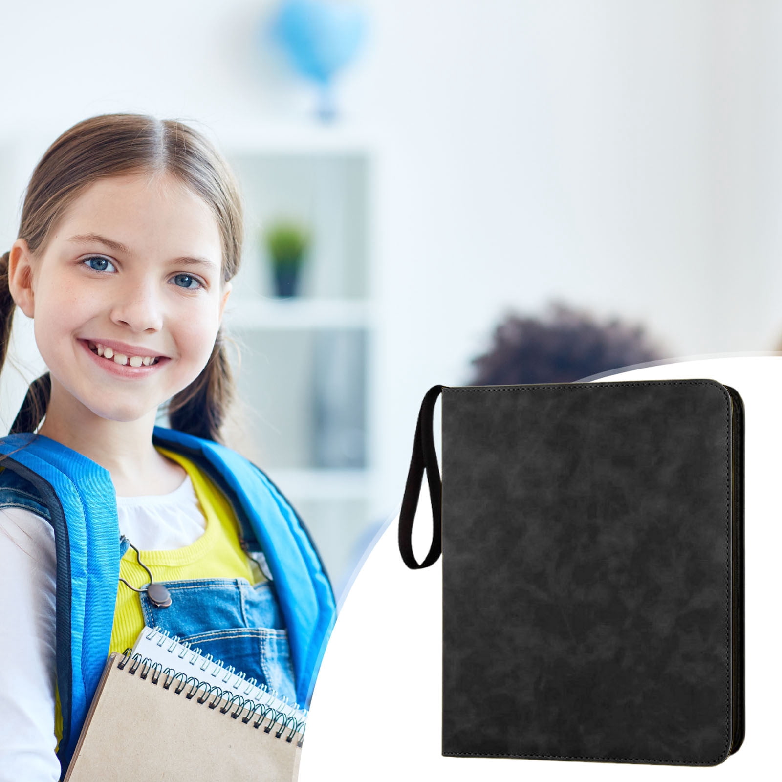 PPgejGEK 900 Card Slots Collectible Card Binder with 9 Pockets Per Page and 50 Pages - Trading Card Album Storage Book with Bookmark Feature