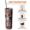 thumbnail image 6 of 20oz Red Plaid Dog Jigsaw Puzzle Skinny Tumblers Stainless Steel Tumbler with Lid and Straw,Vacuum Insulated Double Wall Travel Tumbler Cups with Cleaning Brush for Coffee,Tea, 6 of 6