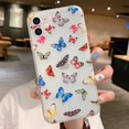 thumbnail image 2 of Girly Case for iPhone 11 Pro Max Case Cute Butterfly Pattern Design Matte Translucent Clear Girls Women Soft TPU Rubber Shockproof Case Cover for iPhone 11 Pro Max, Multicolor Butterfly, 2 of 7