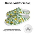 thumbnail image 6 of Daiia Lemon Print Women’s Fuzzy Slippers Memory Foam Lightweight House Shoes Cozy Loafer Flannel House Shoes-40/41, 6 of 7