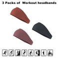 thumbnail image 2 of Diademas de entrenamiento para mujeres y hombres, banda para el sudor, bandas elásticas para el sudor, diademas anchas para deportes, ejercicio físico, tenis, correr, gimnasio, baile, atletismo, 2 of 5