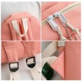 thumbnail image 3 of Bolsa 5 unids/set mochila de mujer moda Casual mochilas escolares lona para vacaciones (rosa) Likrtyny Para Estrenar, 3 of 9