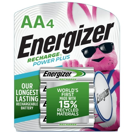 Energizer Rechargeable AA Batteries (4 Pack), Double A Batteries