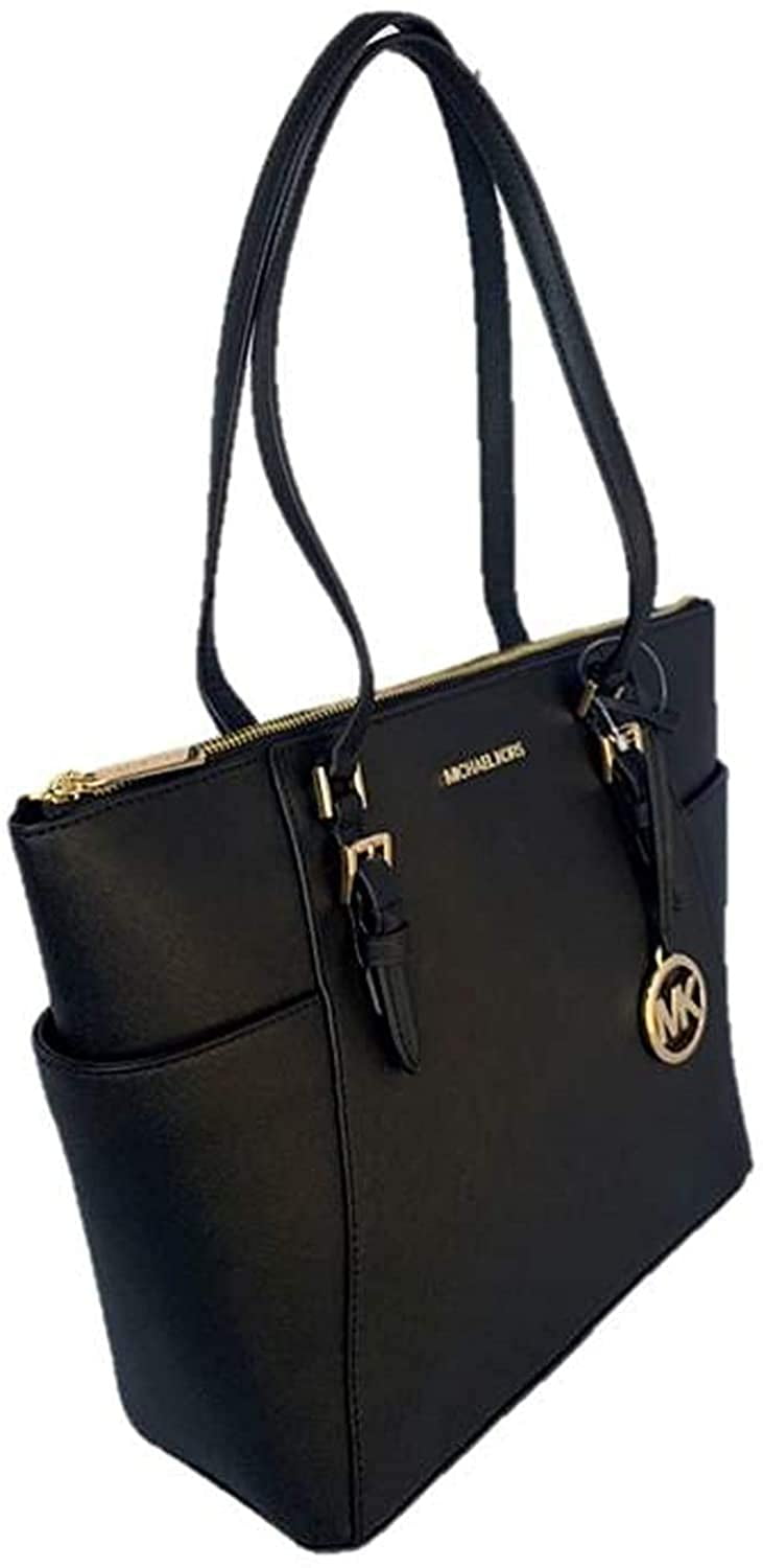 Michael Kors Charlotte Large 3-in-1 Tote Crossbody Handbag Leather (Black)  35R3GCFT3T-001