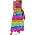 thumbnail image 1 of Nuevo vestido sin mangas con purpurina, ropa de mujer, vestidos para fiesta de boda, vestidos elegantes, tallas grandes, vestido de verano para mujer, 1 of 7