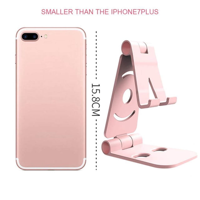 Langgg Portable Mini Téléphone Portable Support Tablette Support de Slacker Support Universel Pliable Téléphone Intelligent Support Rose