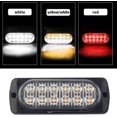 thumbnail image 3 of Luces de Advertencia Laterales para Vehículos: Kit de 4 Piezas con 12 LEDs de Luz Blanca y Amarilla, Señalización de Emergencia para Camiones y Vehículos Todo Terreno, IP67, Alta Visibilidad., 3 of 6