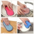 thumbnail image 6 of Kitchen Cleaning Sponge Double Sided Sponge Scrubber Sponges for Dishwashing Scouring Pad Dish Cloth Kitchen Cleaning Tools (Silvery  2PCS), 6 of 7